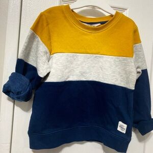 EUC H&M Yellow, Gray, and Blue Kids Sweatshirt 2-4 YRS